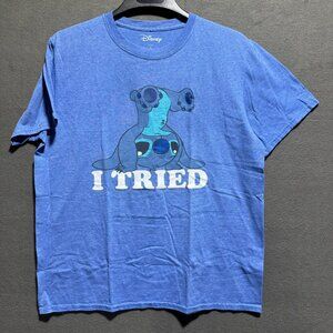 Vintage Disney “I Tried” Lilo & Stitch Graphic T-shirt Men's Size Large